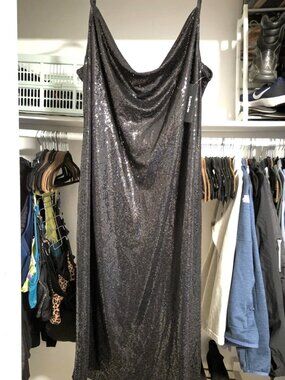 ✨ bebe Black Sequin Mini Dress – Size 3X